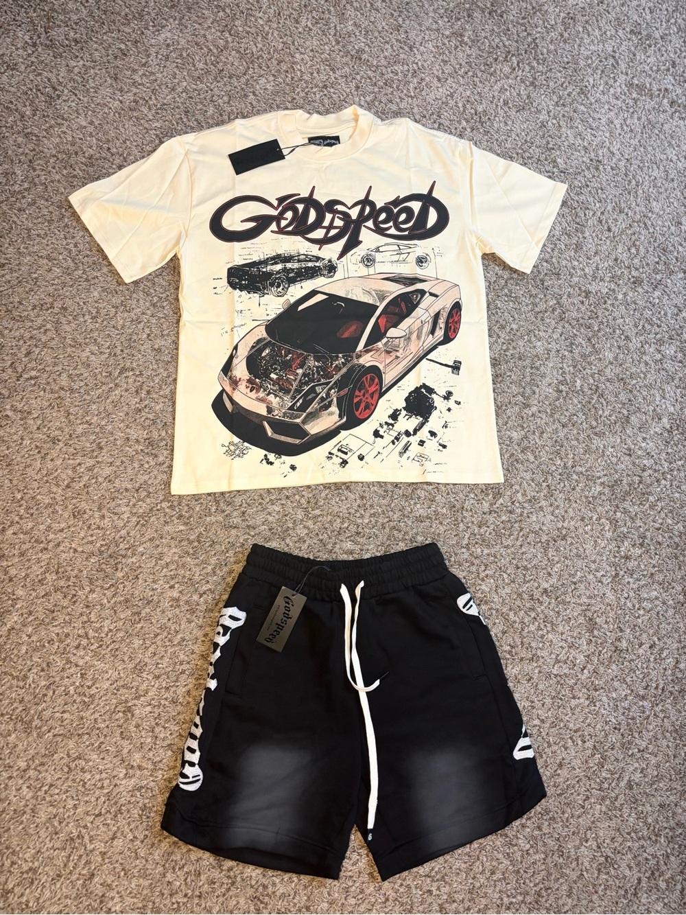 Godspeed Tee and Short bundle Tee-size m short-size L
